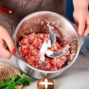 Stainless Steel Electric Chopper Meat Grinder Mincer Food Processor Slicer Vegetable Food Chopper Meat Slicer Machine 220V