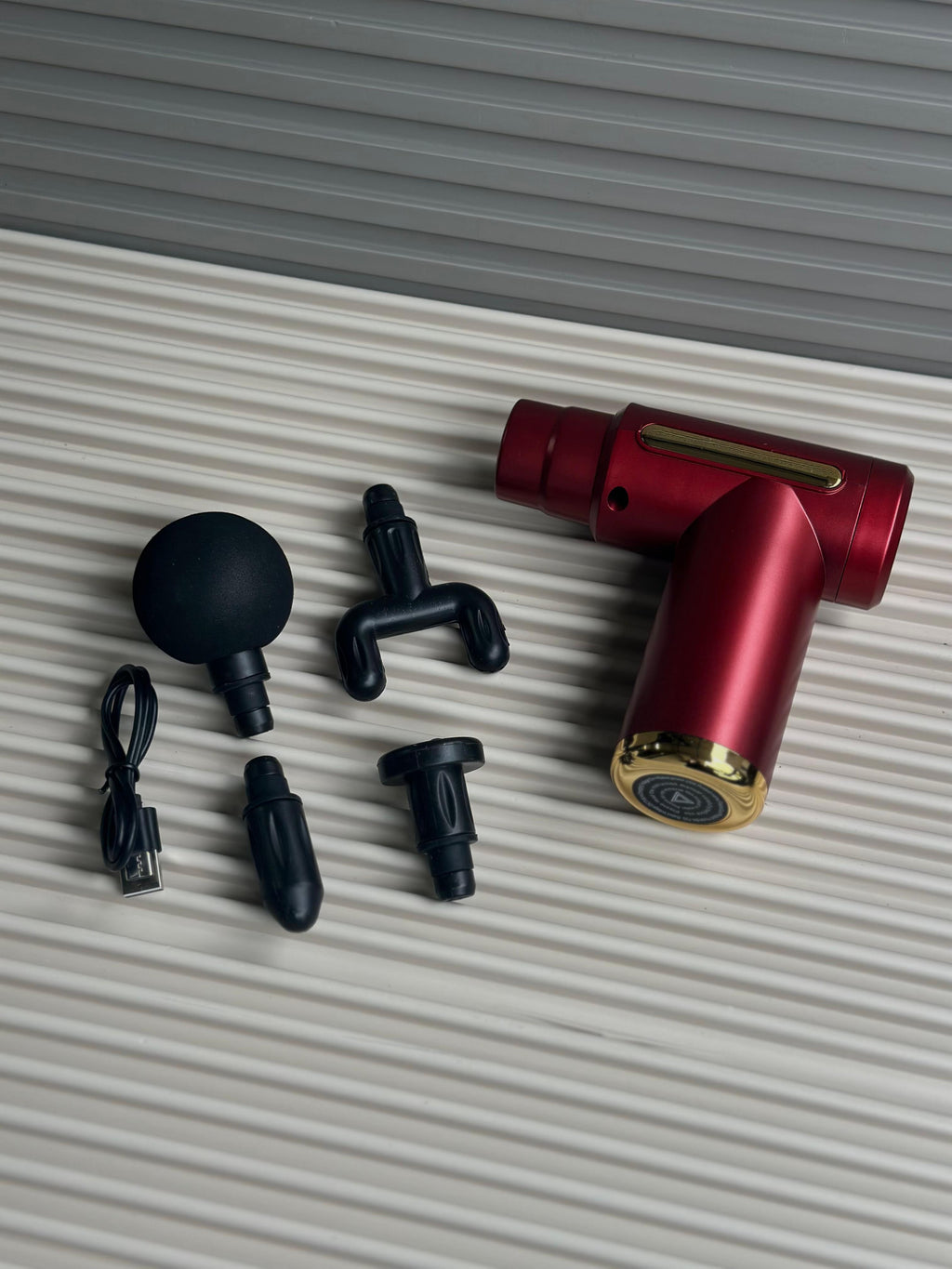 Gun Massager for Full Body Pain Relief, Rechargeable Cordless Deep Tissue Massage Machine for Legs & Arms