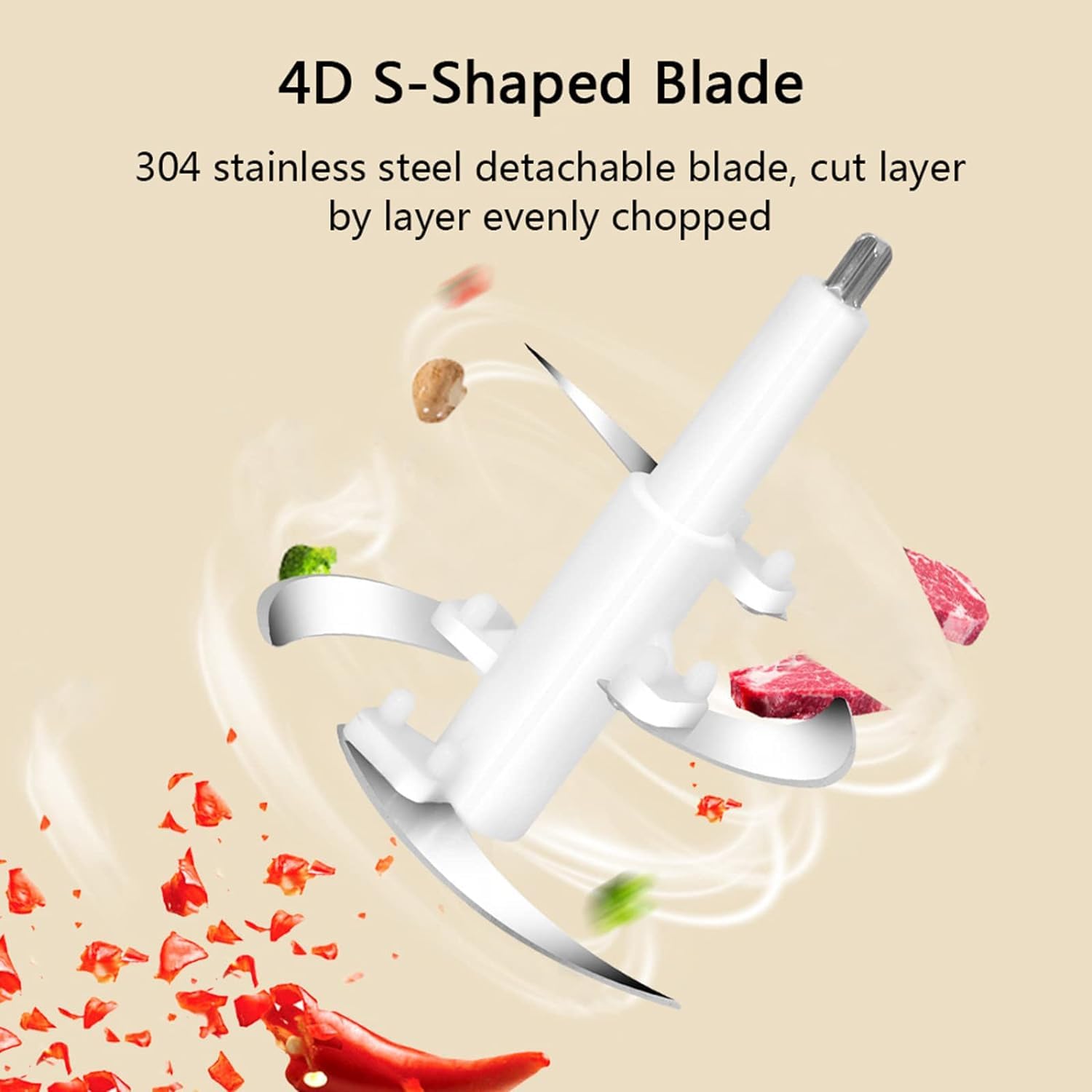 Stainless Steel Electric Chopper Meat Grinder Mincer Food Processor Slicer Vegetable Food Chopper Meat Slicer Machine 220V